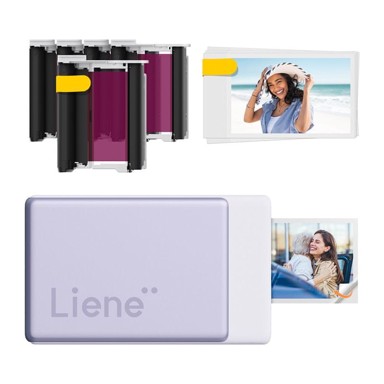 LIENE Komplet foto pisač Pearl N200 Pro, 2 x 3", ljubičasti